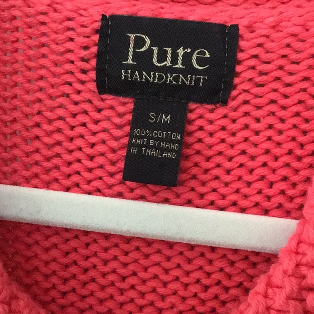 PURE & Co hand knit cardigan Sz S/M Neiman - Picture 2 of 3